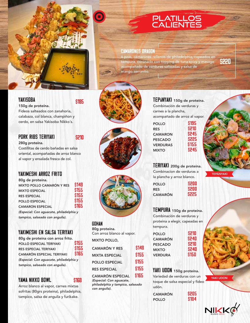 NIKKO SUSHI BAR Menu - Image 1